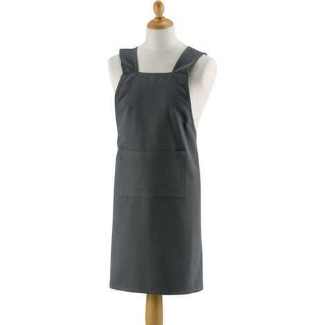 Tablier de Cuisine Style Japonais en Coton Recyclé et Polyester 120 x 85 cm - PANGIVO (1/4)