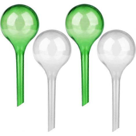 Set mit 4 automatischen Bewässerungsbirnen für Pflanzen, 8 cm lang, automatisches Bewässerungssystem für den Innen- und Außenbereich.