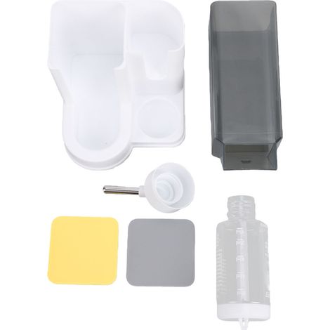 Mangeoire et abreuvoir automatiques pour hamster, 2 en 1, gamelle pour petit animal, 80 ml, dense et précise (1/5)