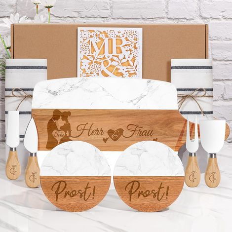 Taglieri e Accessori per Formaggi Set Regalo Elegante per Sposi (1/5)