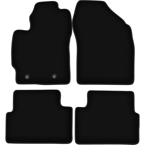 Tapis de sol en velours noir BASIC pour : Toyota Corolla E14/E15 berline (2007-2012) (1/5)