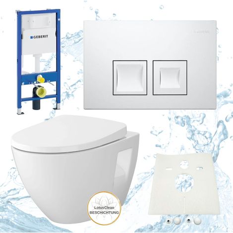 Geberit Vorwandelement Vento WC spülrandlos Komplettset Delta 35 (1/5)