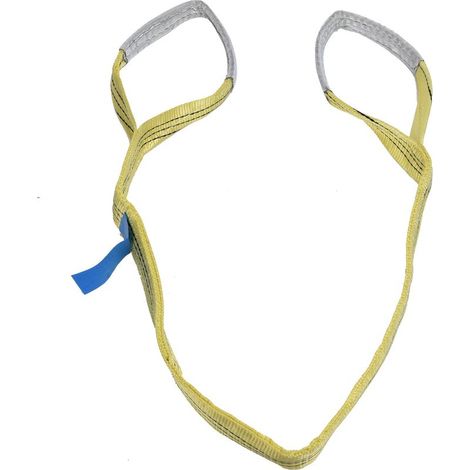 3-Tonnen-Flachhebegurt aus hochfestem PES-Gurtband, Kranzubehör, 75 mm breit, 4 Meter lang (1/5)