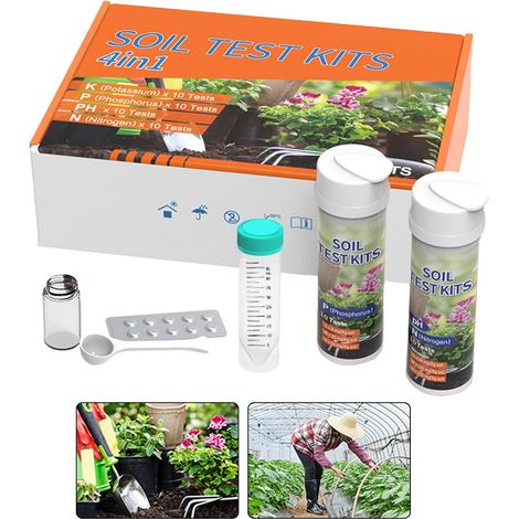 pH Test Set 4 in 1 Bodentester für Rasen Nährstoffanalysator