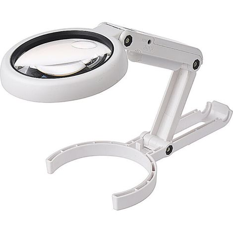 Lampe Table Verre Loupe Pliable 5X/11X USB 8 Lumières LED Lecture Loisirs Bijoux Travaux Manuels L'établi