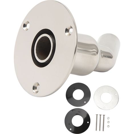Sortie d'échappement de coque 22mm, raccord fileté en acier inoxydable 316, tube de ventilation pour yachts et navires, chauffage diesel, coude adapté. (1/5)