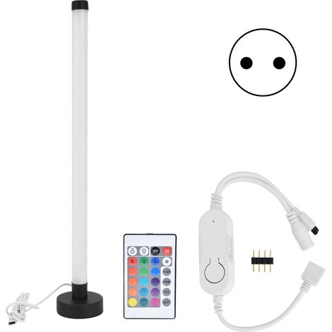 Lampadaire RVB WIFI 16 millions de couleurs Télécommande moderne à 24 touches Éclairage d'angle vertical pour salle d'étude Restaurant Prise UE 100-240 V