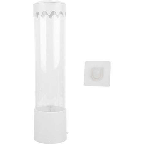 Distributeur De Gobelets Mural - Support Rangement Automatique Anti-Poussière - Pour Maison Bureau Hôpital - Blanc 1 Pièce (1/5)