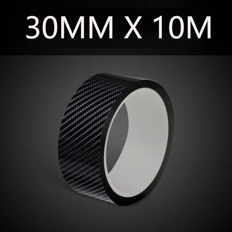 (30 mm x 10 m) Autocollants de protection pour voiture en fibre de carbone 5D : protection des seuils de porte,protection anti-rayures,protection pour pare-chocs,ruban adhésif de protection pour voitu (1/3)