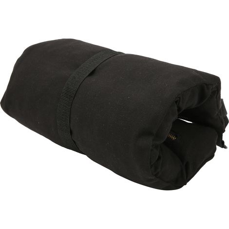 Multifunktionale Werkzeugaufbewahrungstaschen aus Canvas, aufrollbare Organizer mit 5 Reißverschlusstaschen, schwarz (1/5)