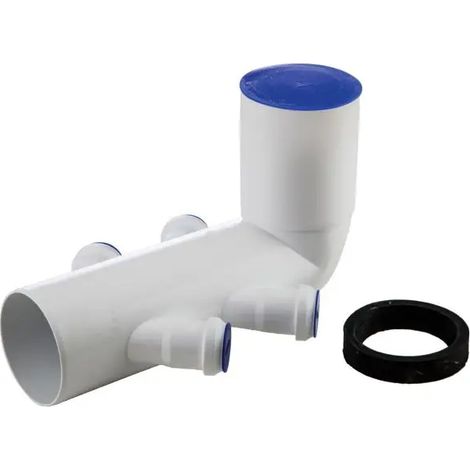Curva wc prolungata ad innesto in pp con 4 attacchi orientabili serie ed tech ø110/40/40/40/40 WAVIN