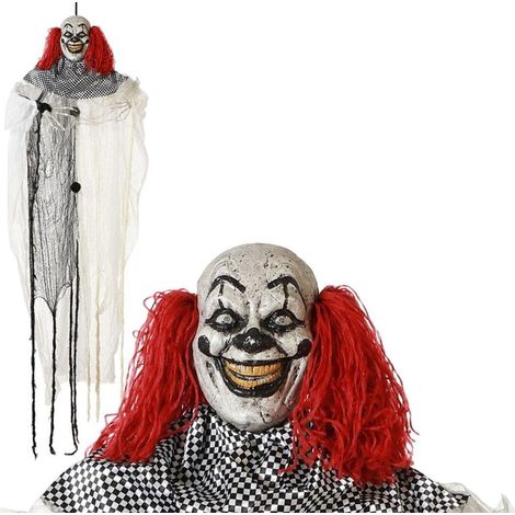BigBuy Atosa Clown multicolore 175 cm luce suono movimento