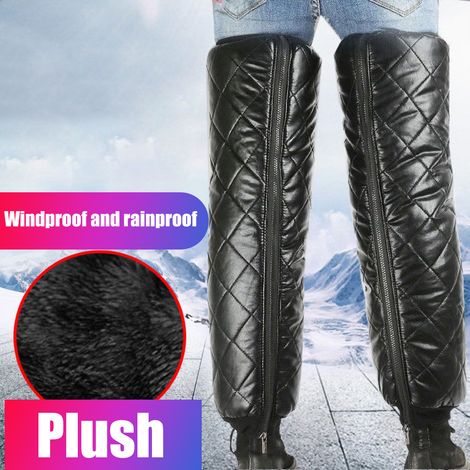 Protège-genoux moto chaud imperméable coupe-vent couvre-jambes hiver protection jambières thermiques (1/5)