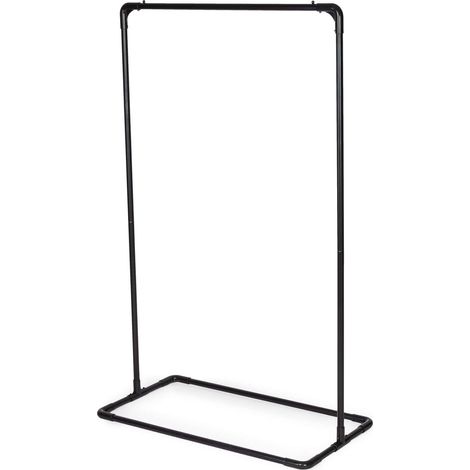 Portant à vêtements métal noir Kazan - COMPACTOR - 100 x 46 x H.160 CM - Noir