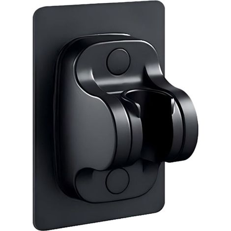 Handbrausehalterung ohne Bohren, Wandhalterung für Duschkopf mit verstellbarem Winkel, wasserdicht, starker Klebstoff, universelle Duschhalterung für Badezimmer (Schwarz) (1/4)