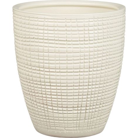 Scheurich – Pot pour orchidées Corteza 667 – Vainilla, céramique, hauteur 15 cm
