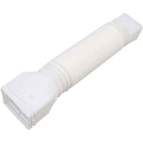 BARKBUSTERS Extension de Tuyau de Descente de Gouttière, Extensions de Tuyau de Descente de Gouttière Flexible, Connecteur de Gouttière pour évacuation des Eaux de Pluie, (Blanc) (1/4)