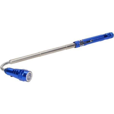 WL-9 Lampe Torche LED Télescopique 17-57 cm 3 LED 4 x LR44 Tête Mobile Aimant Lampe d'Atelier (1/2)