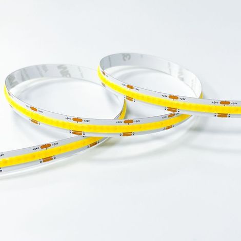 Ruban LED COB CCT 5M 24V IP20 608LED/m 8.2W/m 10mm - 2700K/4000K/6000K - SILAMP