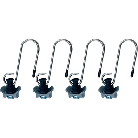 Lot de 4 crochets pour rails d'avion - Goujons simples - Ancres d'arrimage avec crochet - Installation facile (1/5)