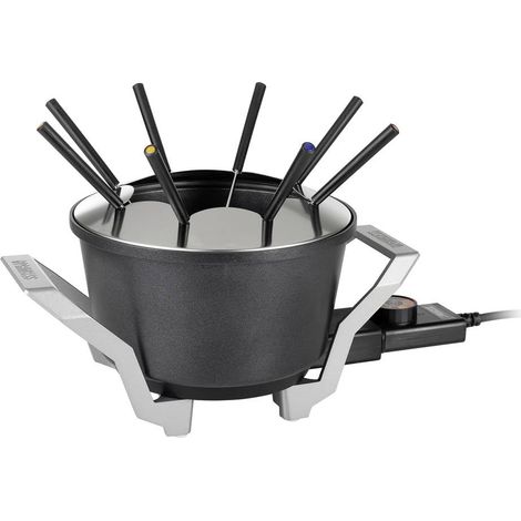 Princess 01.173100.01.001 Appareil à fondue 800 W voyant lumineux noir, aluminium (1/4)