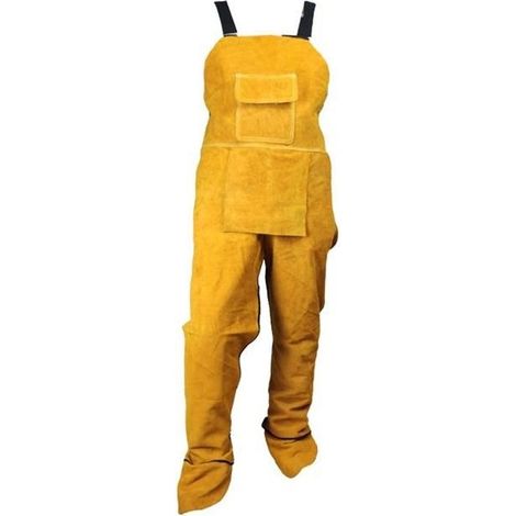 Vêtements de soudage, Heavy Duty En Cuir Résistant À La Chaleur, Forgeron Travail BARBECUE Tablier Tablier de Soudeur (1/4)
