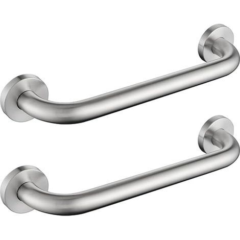 300 mm Edelstahl-Haltegriffe für Badezimmer-WC, rutschfeste Badewannengriffe, Sicherheits-Haltegriffe für Senioren, Kinder und Menschen mit Behinderungen (2 Stück, 25 mm Durchmesser) (1/5)