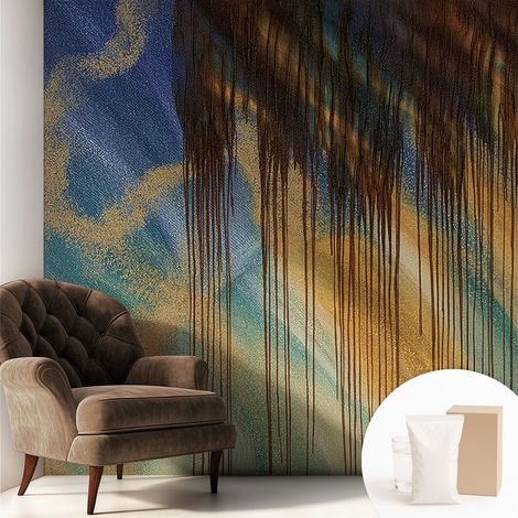 Carta Da Parati Non Tessuto - Con Colla Gratuita - Con Motivi Moderni - Design Elegante Per Pareti Composizione astratta 250x250 cm (1/5)