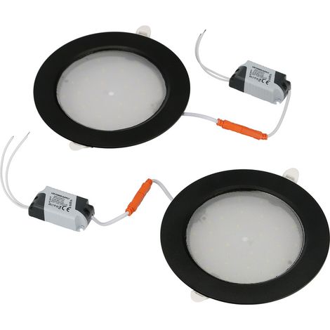 Spot de plafond LED encastré AURA PRIZMA 2x12W noir 2700K - Lot de 2 pcs - 425.010.012 - HOROZ (1/5)