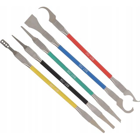 Spatole, spatole, raschietti per pasta IC BGA, set da 5 pezzi (10 punte)