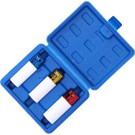 3 Pièces Douille Pneumatique en Acier Chrome Vanadium Antichoc pour Protection des Pneus Anticorrosion (1/5)
