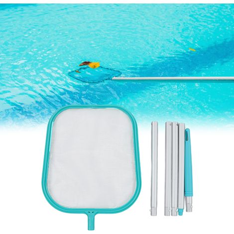 Outils de Nettoyage pour Piscine Bleu Lac Filet Superficiel avec Cinq Tiges Assemblables Pour Ramassage de Feuilles-AUTRES (1/5)