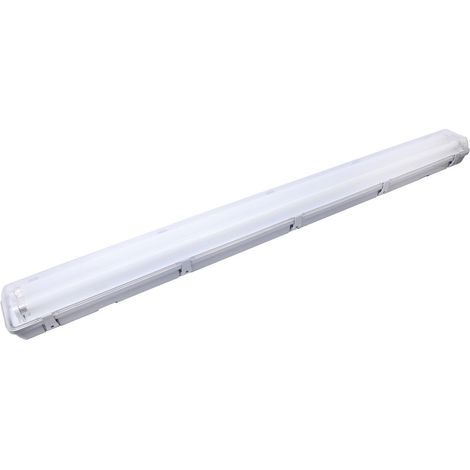 Réglette étanche Pc+Abs Ip65 2X9W 18W 60 cm avec tube led plastique Pf 0,9 (1/3)