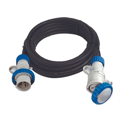 Fanton FME92971 Prolunga Industriale 10 m 3G2 5 mm² H07RN-F 16A 2P+T IP67 CEE colore Nero