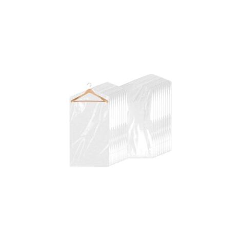 30er-Pack transparente, staubdichte Kleidersäcke, Kunststoff-Reinigungssäcke, transparente Abdeckungen (60 x 90 cm) - Crezuo (1/4)