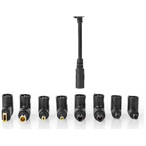 [JAMAIS UTILISÉ] Adaptateur pour ordinateur portable 90 W  18.5 / 19 / 19.5 / 20 V DC  NEDIS - NBAU9001FBK (1/5)