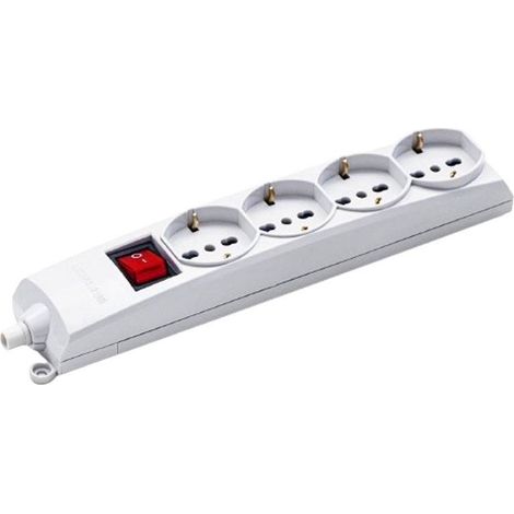 Multipresa con 4 Uscite Universali e Schuko 73490 senza cavo