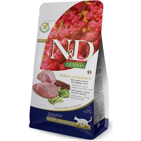 FARMINA N&D CAT QUINOA CONTROL DE PESO CORDERO Y HERMANO