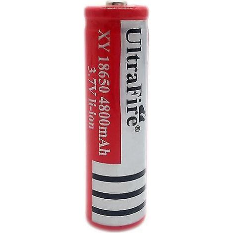 Lot de 4 batteries lithium rechargeables 18650 3,7 V 9800 mAh pour lampes frontales, lampes torches, petits ventilateurs et machines de karaoké - HD