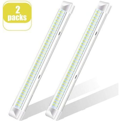 Barre lumineuse LED,DC 12-80V lampe voiture intérieur Lampe de Placard lampe/universel d'éclairage Cabinet/Voiture,Camion,Véhicule,Camping Car,Bateau,Plafonnier (108 LEDS 2PCS) (1/5)