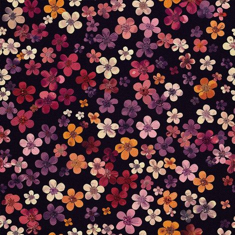 Dekorativer Outdoor-Stoff Oxford - Motiv Blumen I DX5638 (1/5)