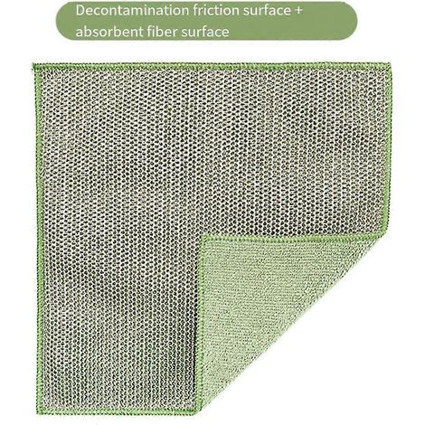 Lot de 12 chiffons de nettoyage Wire Miracle, chiffons de nettoyage pour tissage de fils métalliques -- (1/5)