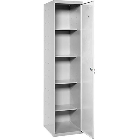SimonRack Armadio Metallico Scope 1800x400x400 mm, 1 Ante, 4 Ripiani, Grigio/Bianco - Simonlocker