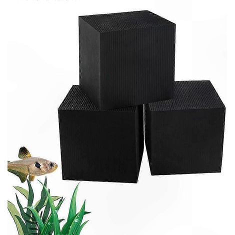 EcoAquarium Würfelfilter für Wassertröge, 3er-Pack Wasserreiniger für Pferdebecken (1/5)