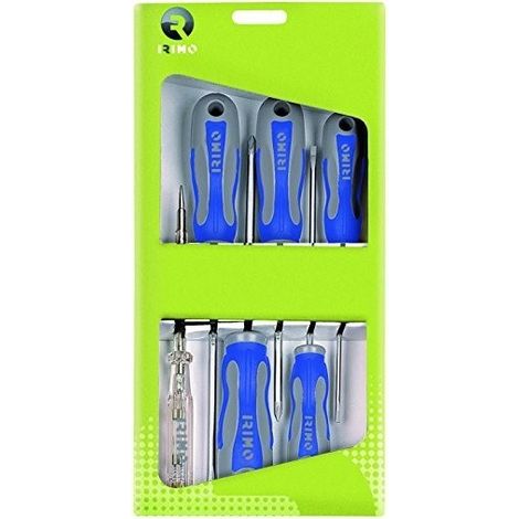 IRIMO JUEGO DESTORNILLADOR POZIRIV/PLANO/RECTO/PHILIPS CAJA 6 PZ.