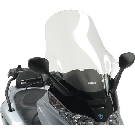 Parabrezza Kappa per Piaggio X-EVO 125/250/400 (07-11), X8 125/150/200/250/400 (04-10) 80x60 cm trasparente