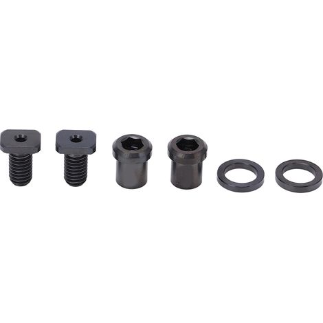 6-teiliges Schraubenset aus Titanlegierung für Mountainbikes, Shimano Ersatz- und Upgrade-Teile - Schwarz (6 Stück/Box) (1/5)