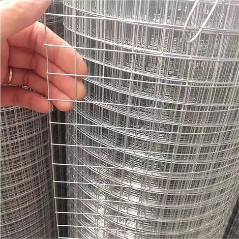 Grillage Métallique en Acier Inoxydable 304, Mesh Fine 1cm/0.8mm Grillage pour L'élevage de Volailles, Clôture de Protection pour Le Jardin(0.9x6m) (1/5)