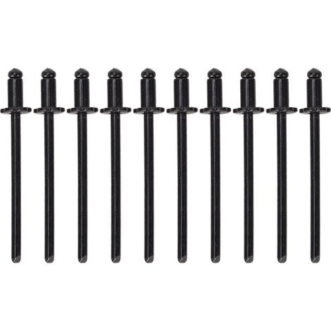 remaches de aluminio resistentes a la oxidación con forma de rosa para puerta de coche, VIN AMC, para todos los vehículos, color negro A (1/4)