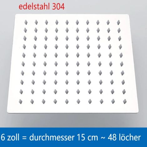 Pommeau de douche effet pluie pour baignoire amateur, 15 cm / 20 cm (1/2)